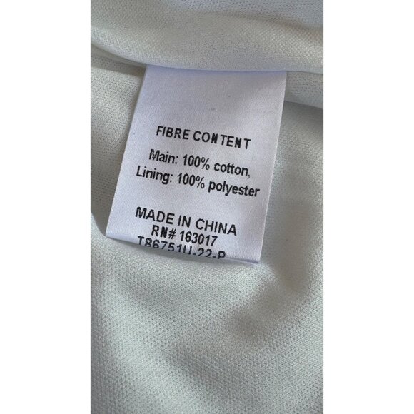 Princess Polly White Textured Cotton Shorts US6 AU/UK10 EU38 Elastic Waistband L - Picture 7 of 10